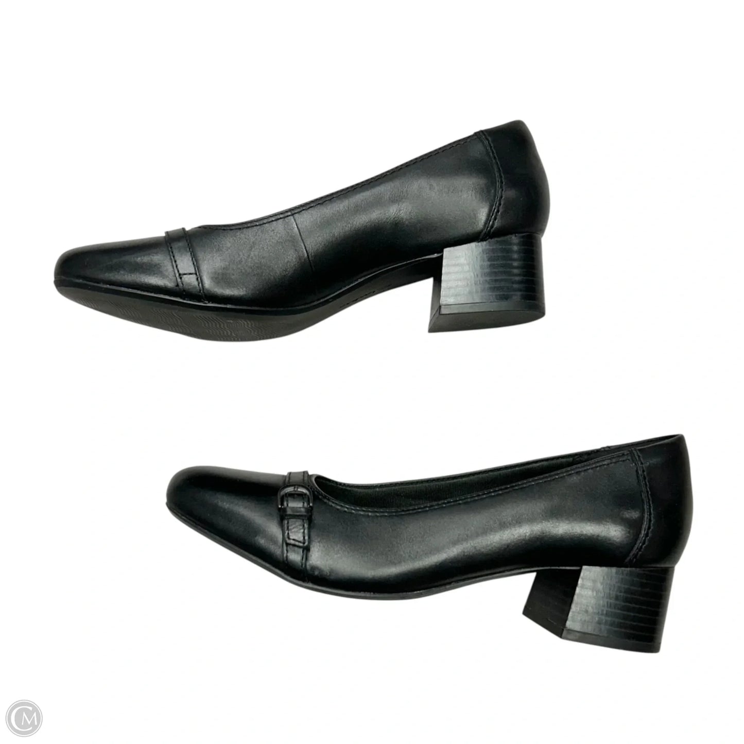 Shoes Heels Block By Clarks In Black, Size: 8.5