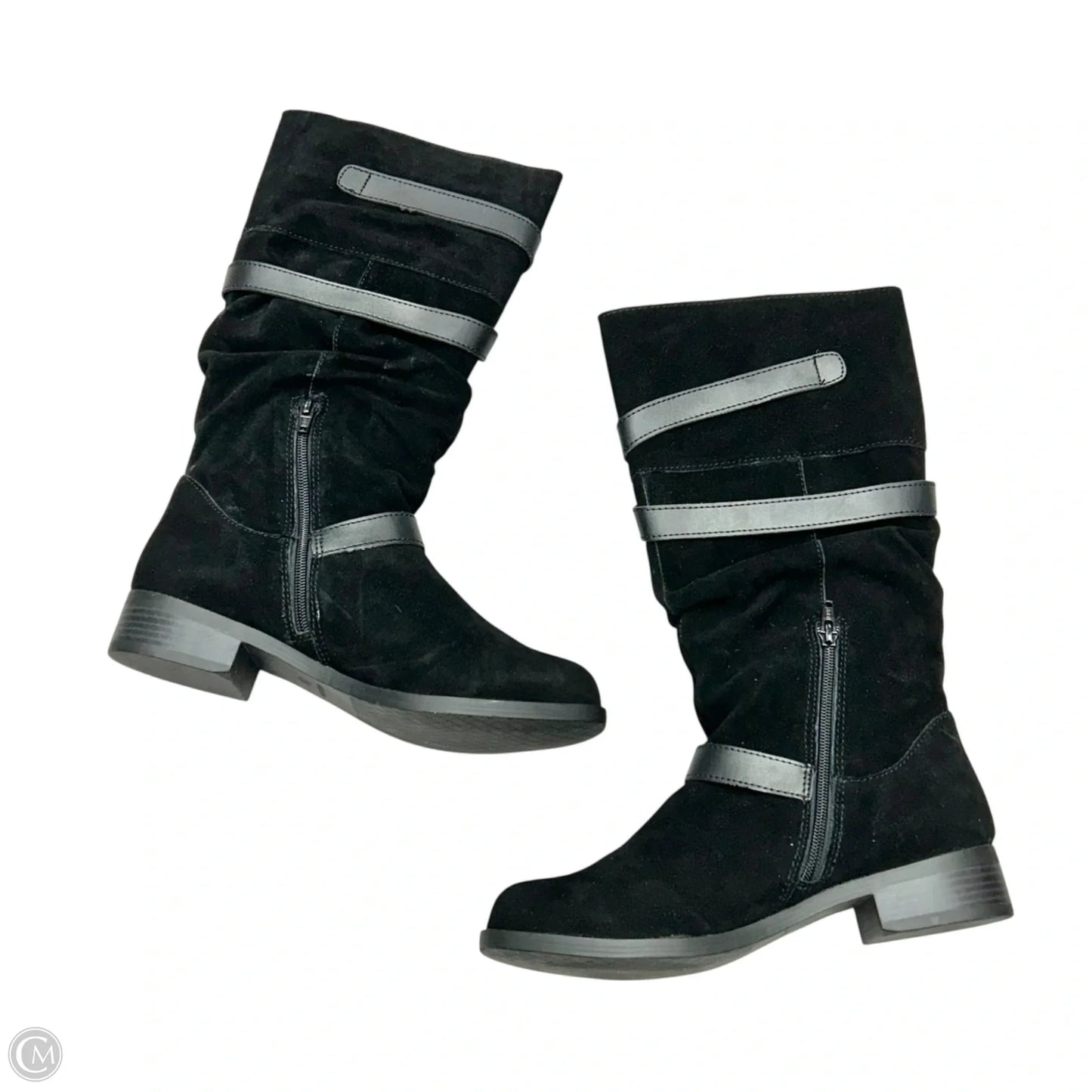 Boots Mid-calf Flats By Nine West In Black, Size: 10