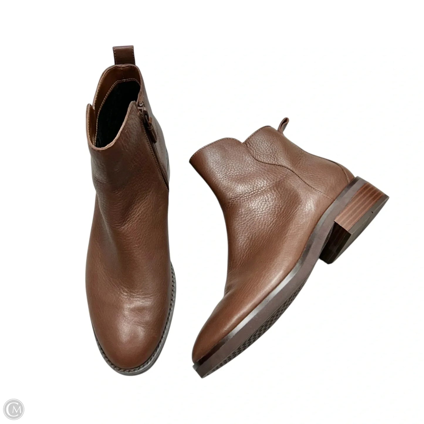 Boots Ankle Heels By Cole-haan In Brown, Size: 8