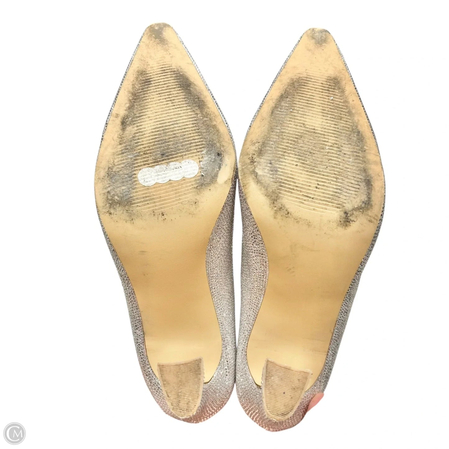 Boots Knee Heels By Steve Madden In Silver, Size: 7.5