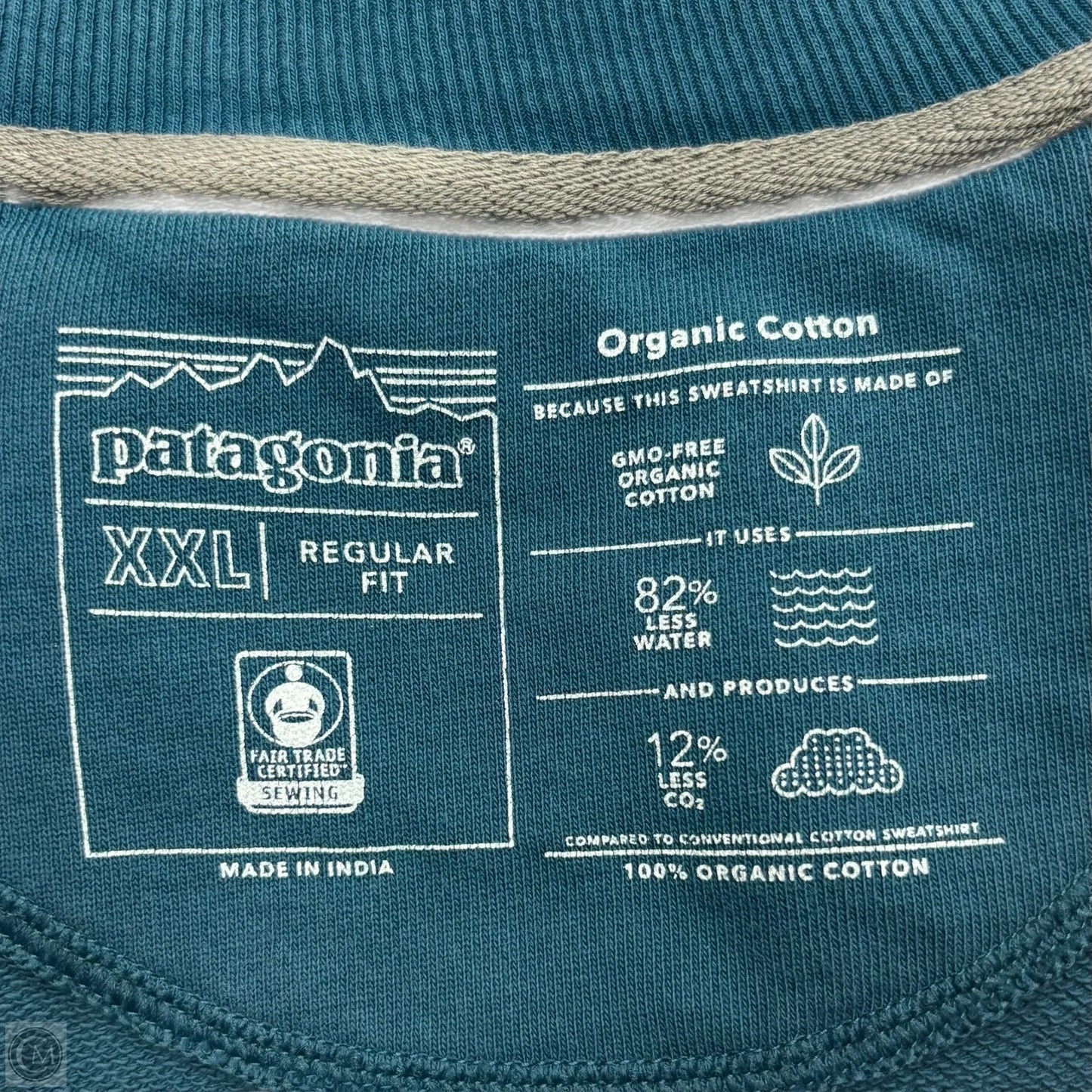 Top Long Sleeve By Patagonia In Teal, Size: Xxl