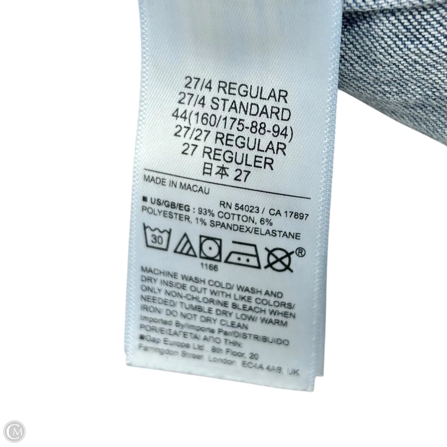 Jeans Flared By Gap In Blue Denim, Size: 4