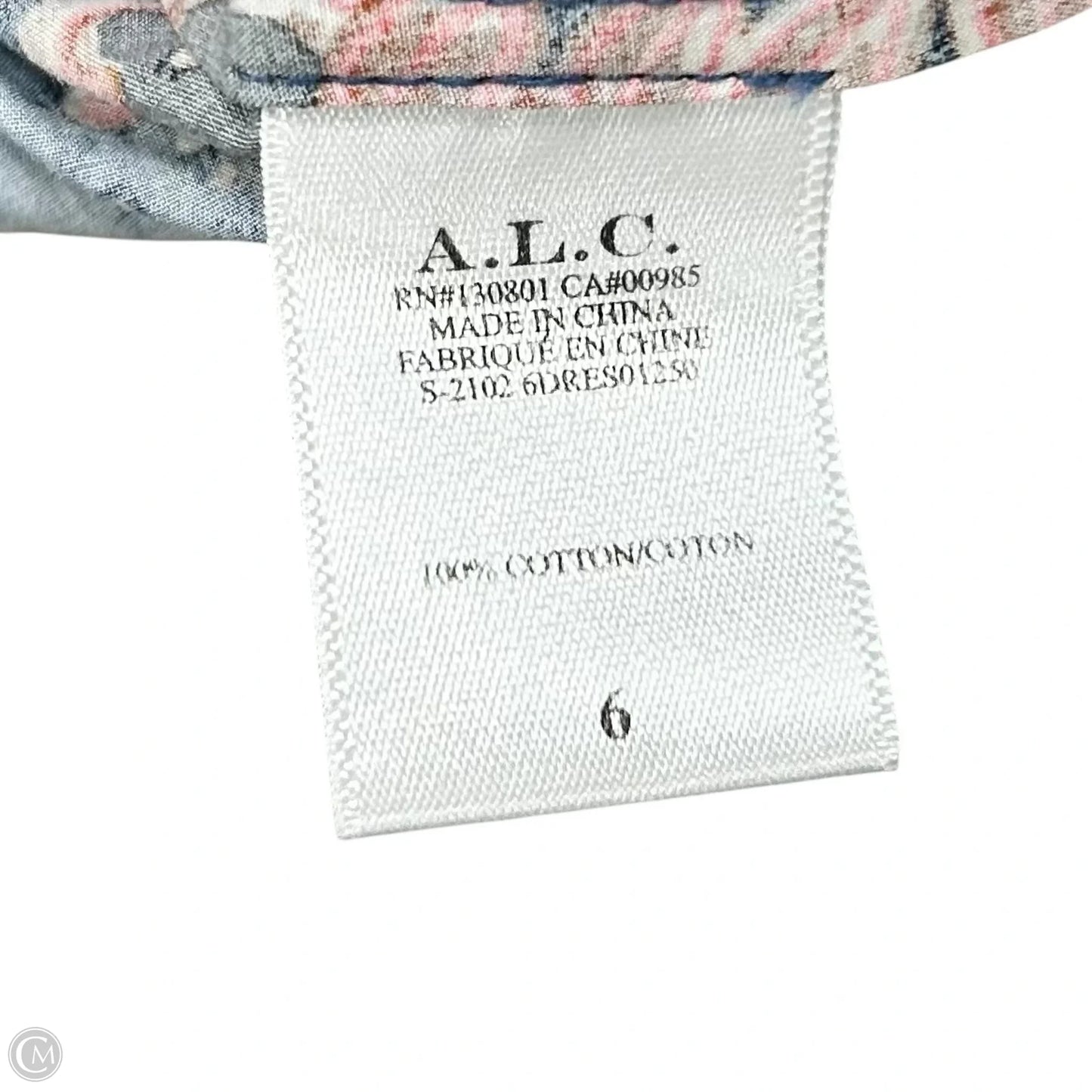 Dress Casual Short By Alc In Blue & Orange, Size: S