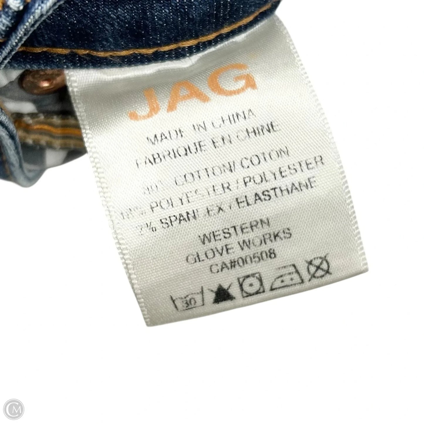 Jeans Straight By Jag In Blue Denim, Size: 20