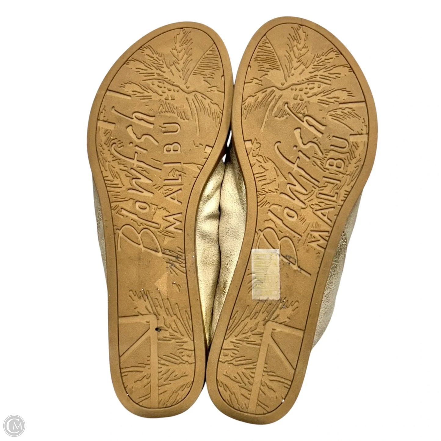Sandals Flats By Blowfish In Gold, Size: 11