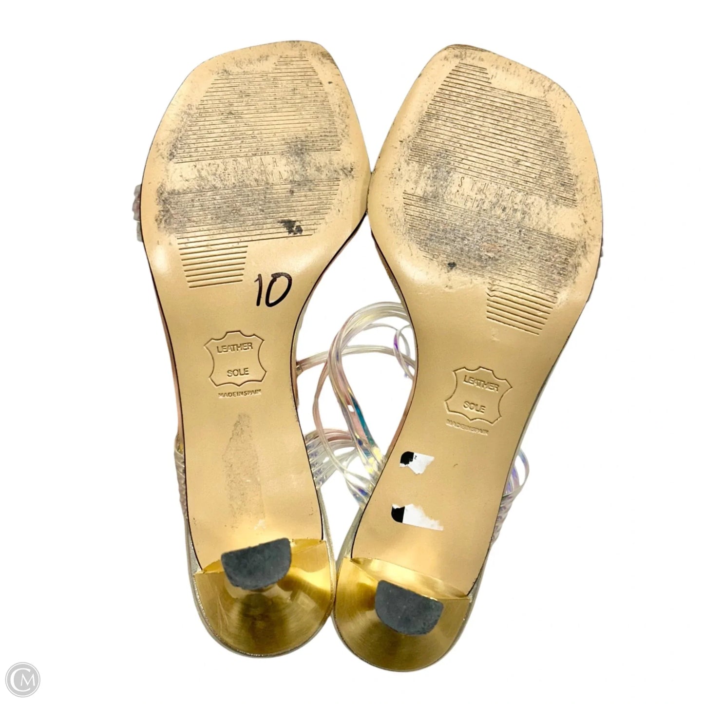 Sandals Designer By Stuart Weitzman In Clear, Size: 6