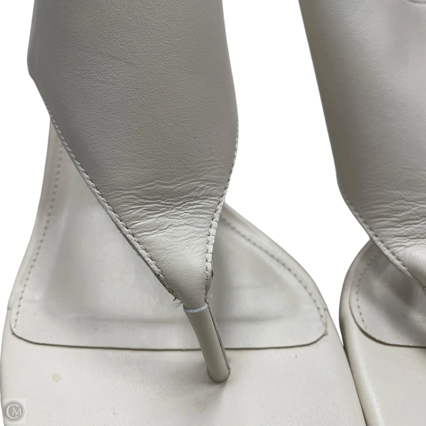 Sandals Heels Wedge By Anthropologie In Cream, Size: 8.5
