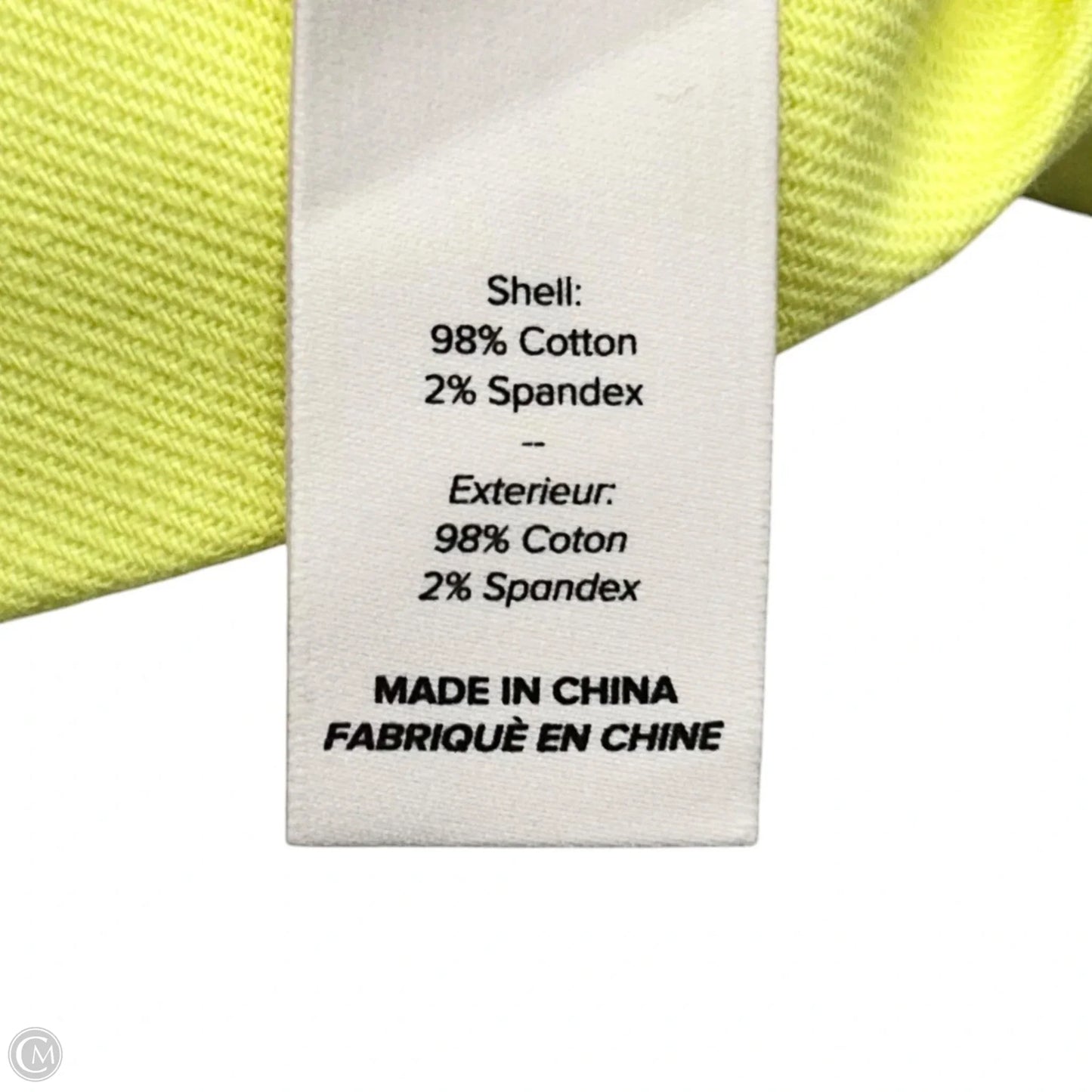 Dress Casual Short By Cinc A Sept In Yellow Denim, Size: S