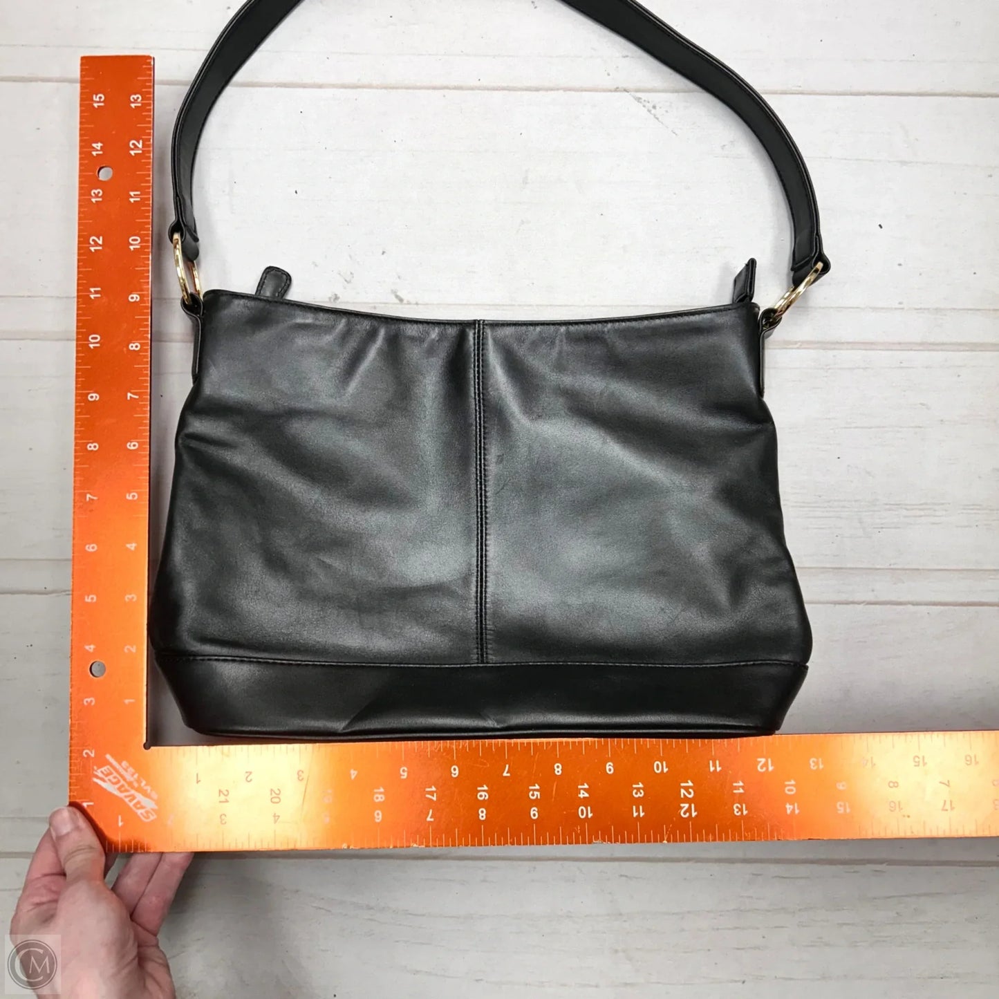 Handbag Leather By Giani Bernini, Size: Medium