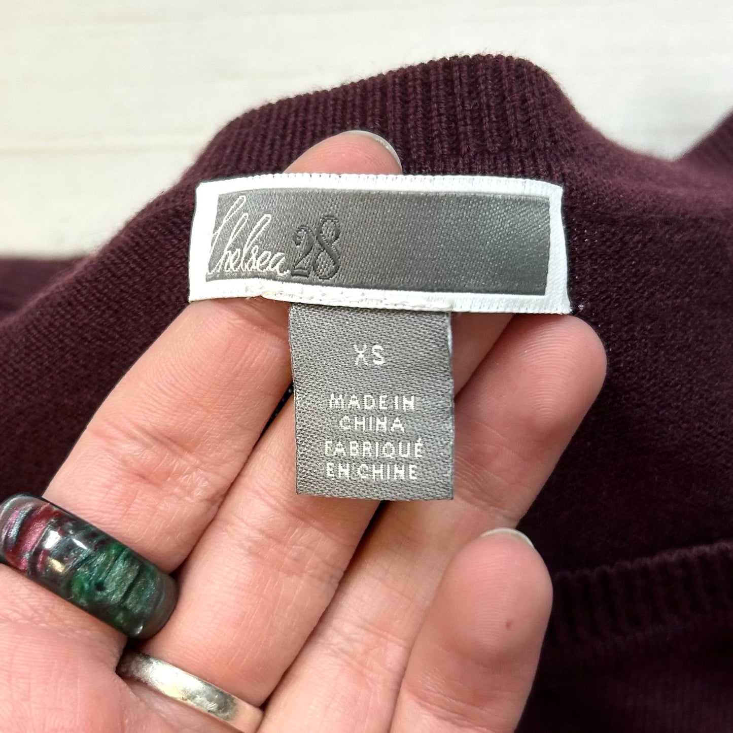 Sweater Designer By Chelsea 28 Size: Xs