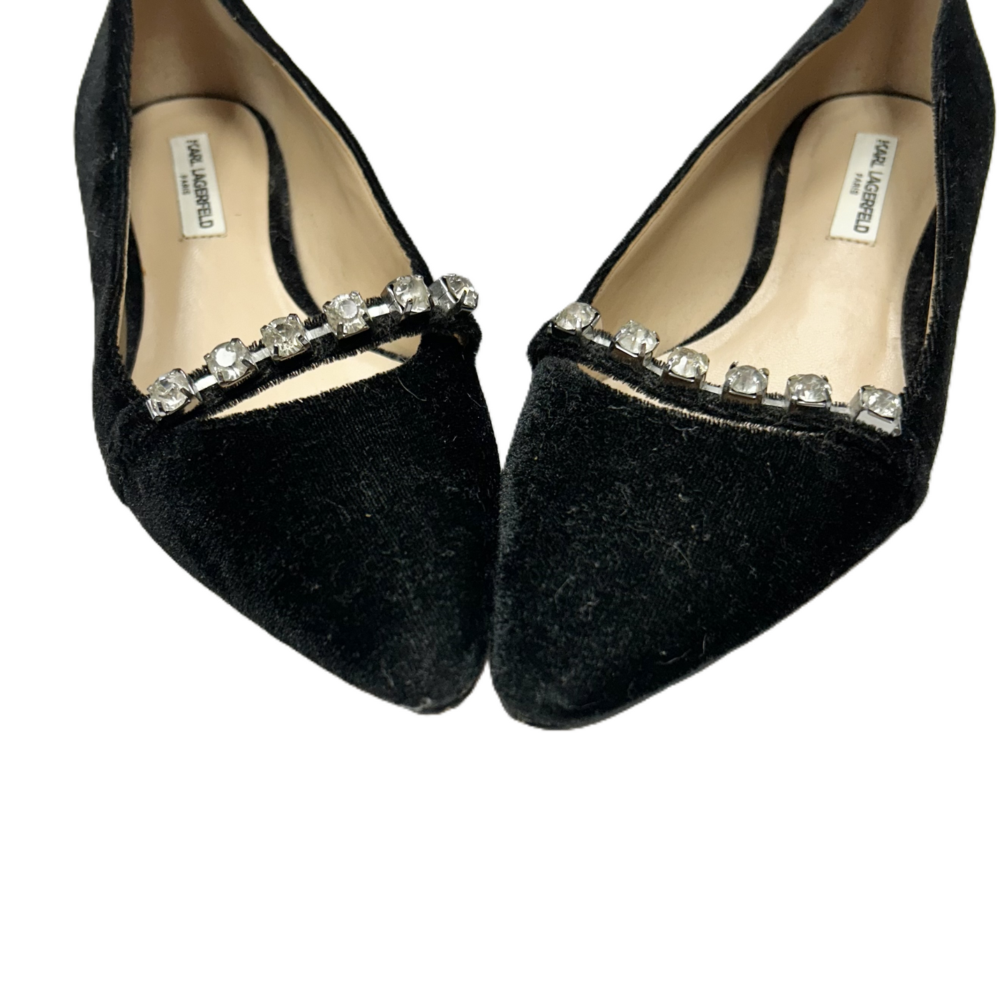 Shoes Designer By Karl Lagerfeld In Black, Size: 6