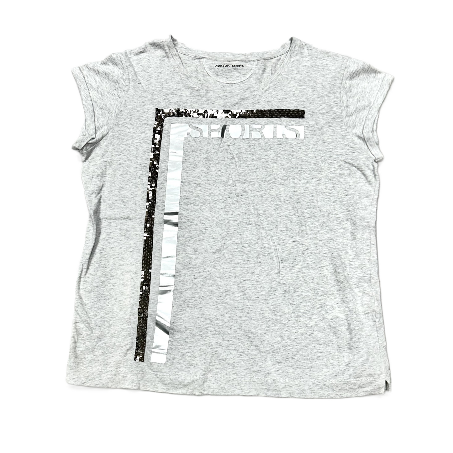 Top Short Sleeve By Marccain Sport In Grey, Size: M
