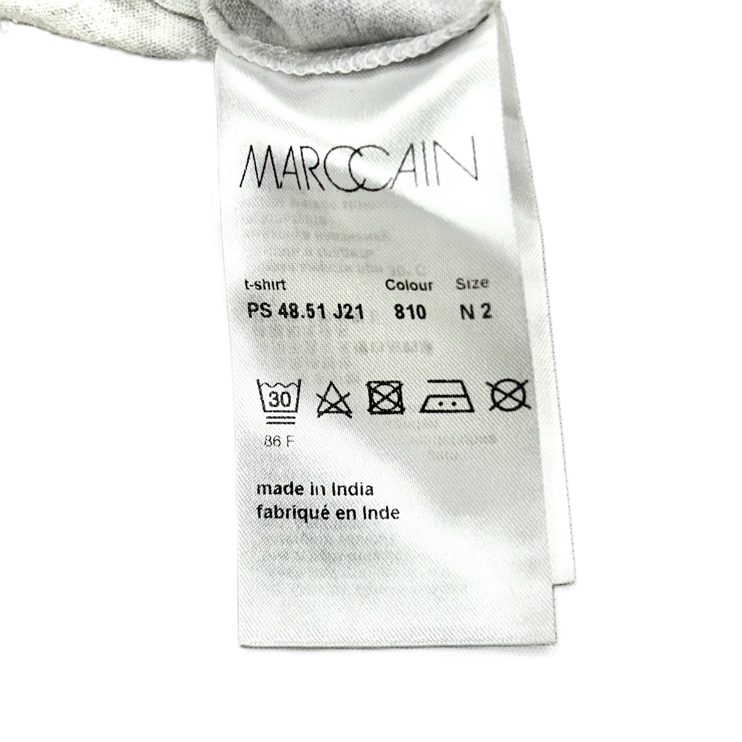 Top Short Sleeve By Marccain Sport In Grey, Size: M
