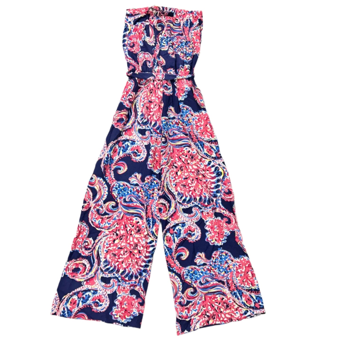 Jumpsuit Designer By Lilly Pulitzer In Blue & Red & White, Size: S