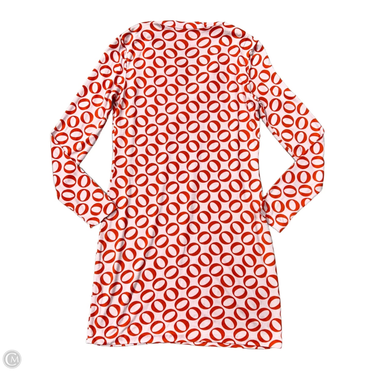 Dress Designer By Diane Von Furstenberg In Orange & Pink, Size: M