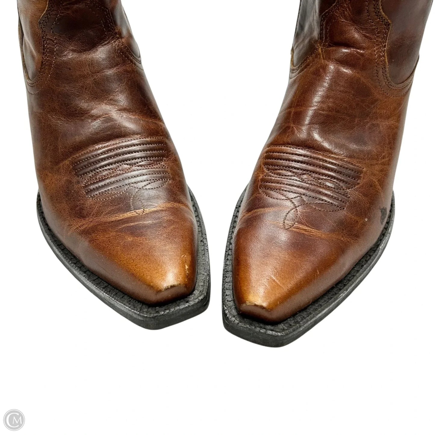 Boots Western By Ariat In Brown & Cream, Size: 7.5