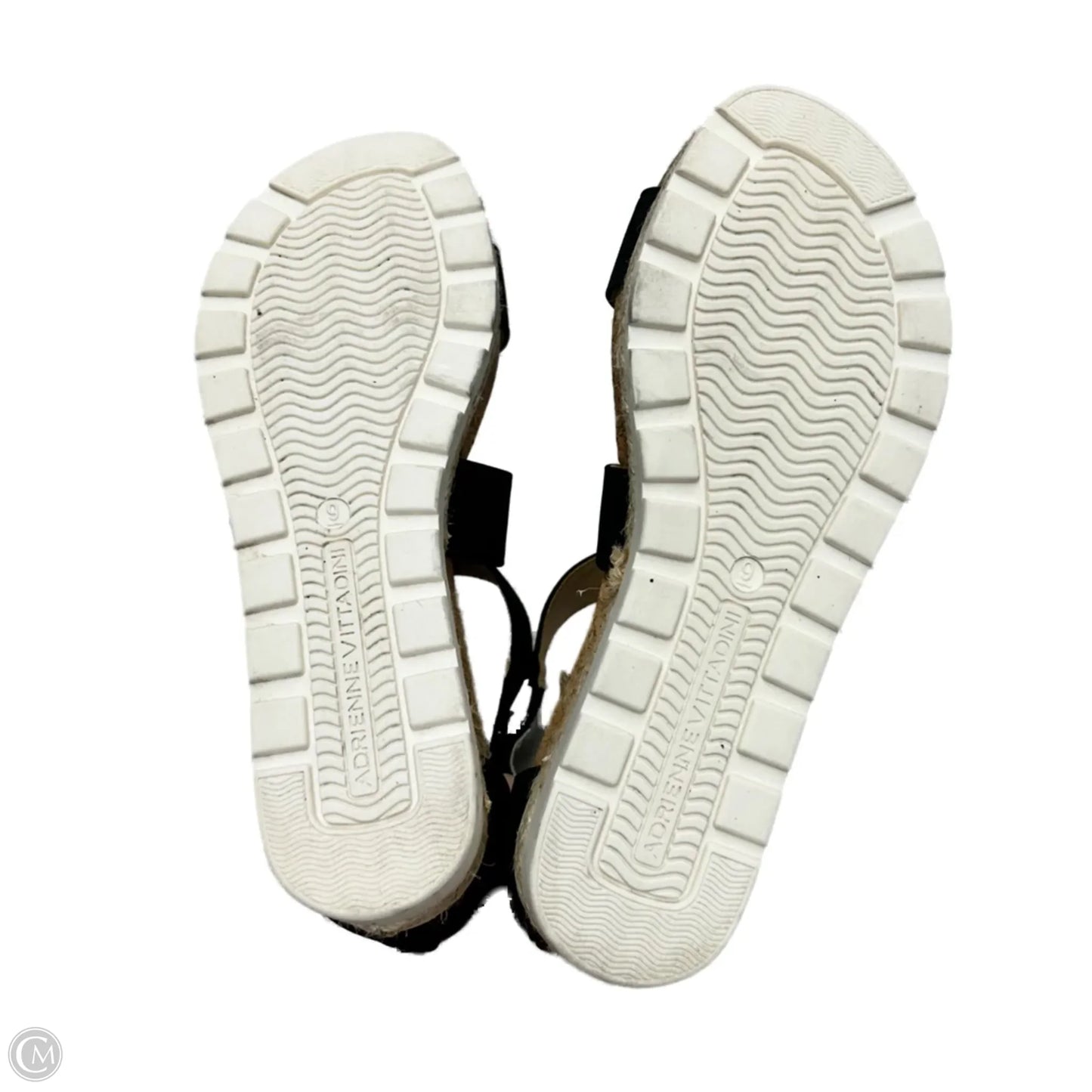 Sandals Heels Platform By Adrienne Vittadini In Black, Size: 9