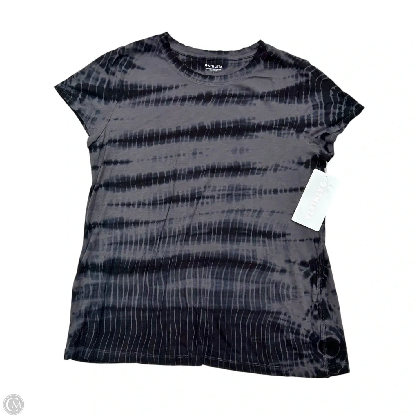 Athletic Top Short Sleeve By Athleta In Tie Dye Print, Size: L