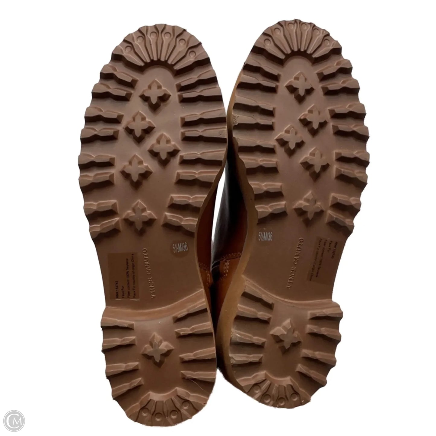 Boots Ankle Heels By Vince Camuto In Brown, Size: 5.5