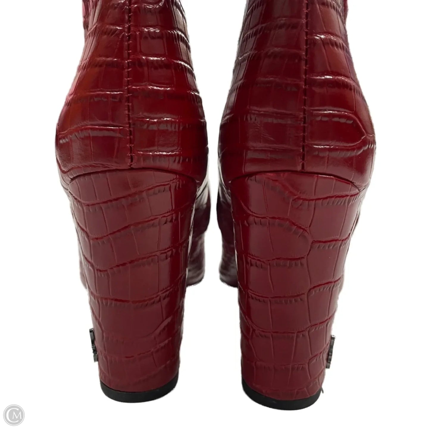 Boots Mid-calf Heels By Sam Edelman In Red, Size: 5.5