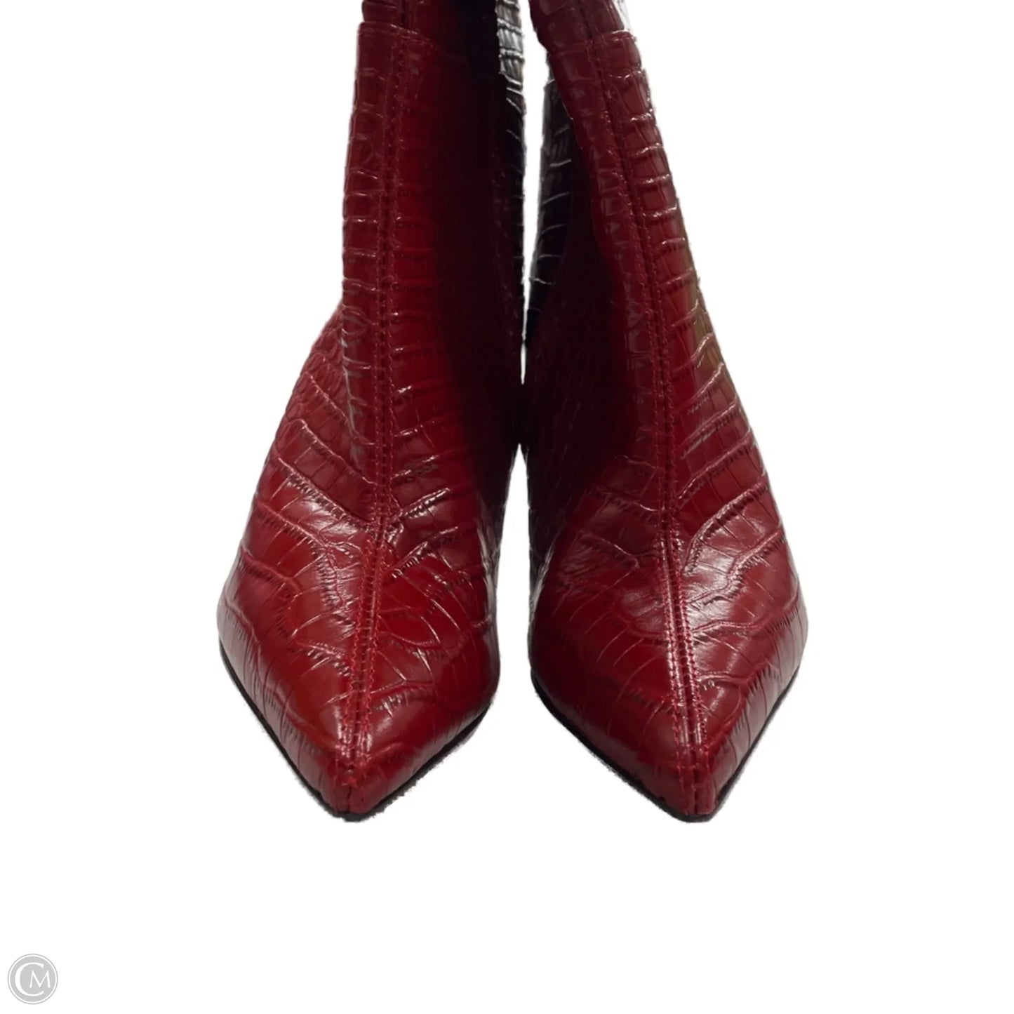 Boots Mid-calf Heels By Sam Edelman In Red, Size: 5.5