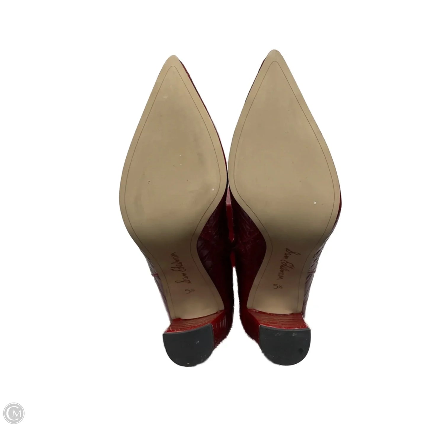 Boots Mid-calf Heels By Sam Edelman In Red, Size: 5.5