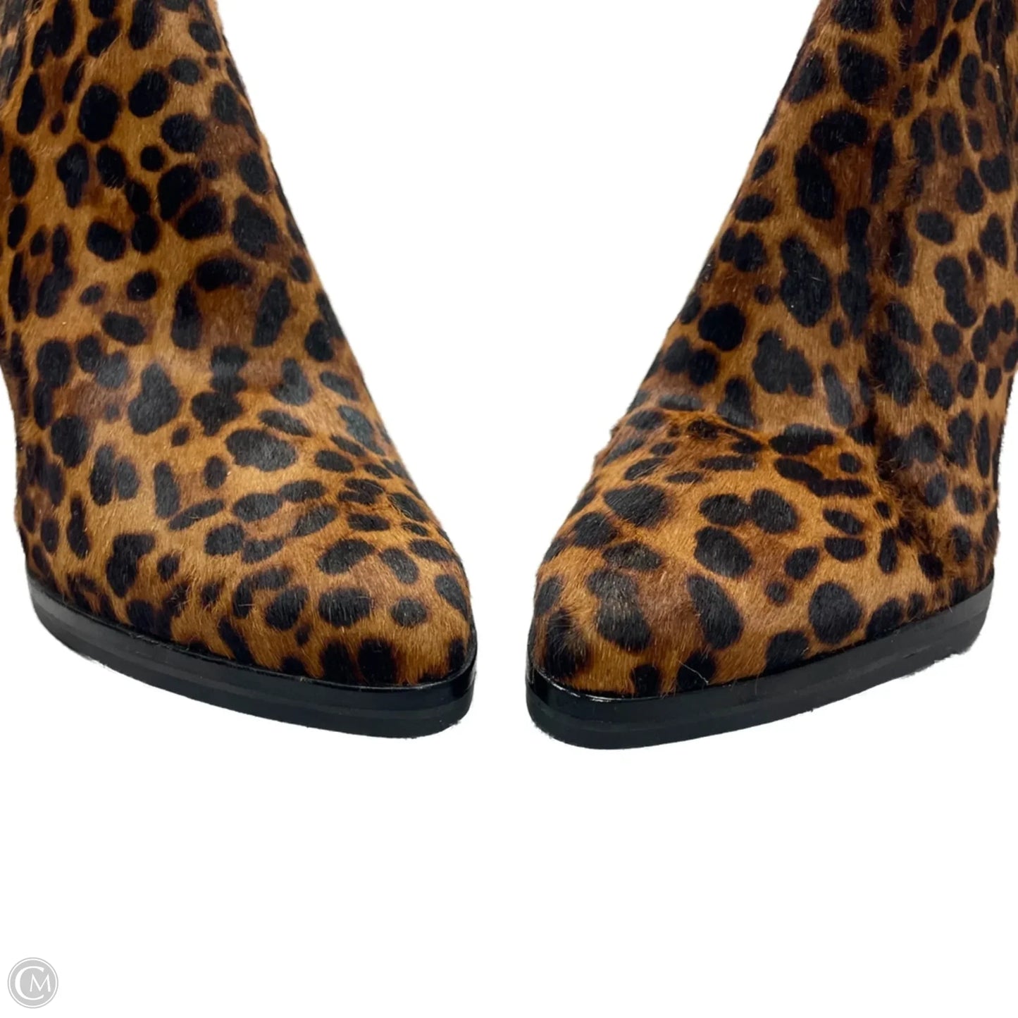 Boots Ankle Heels By Marc Fisher In Leopard Print, Size: 5.5