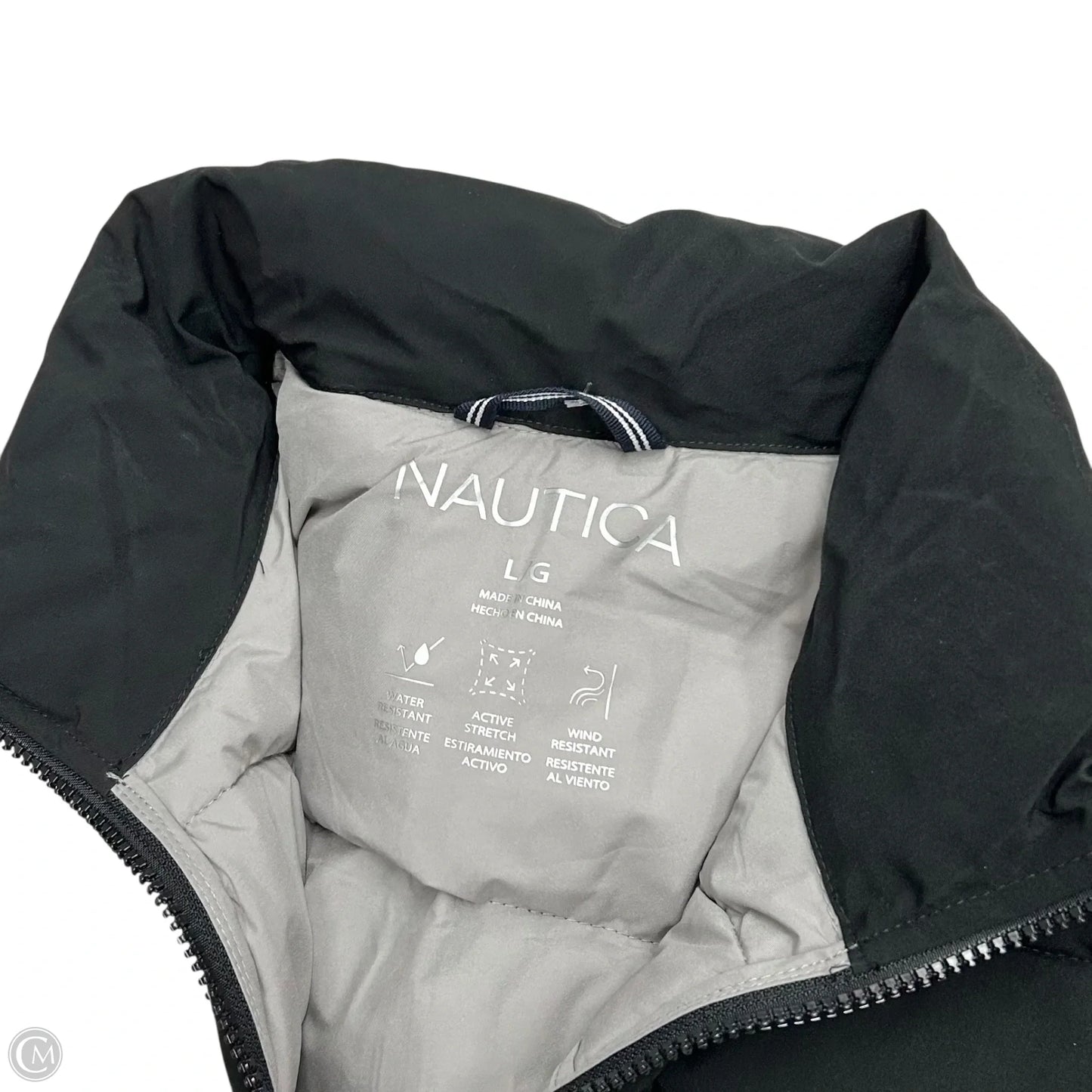 Coat Puffer & Quilted By Nautica In Black, Size: L