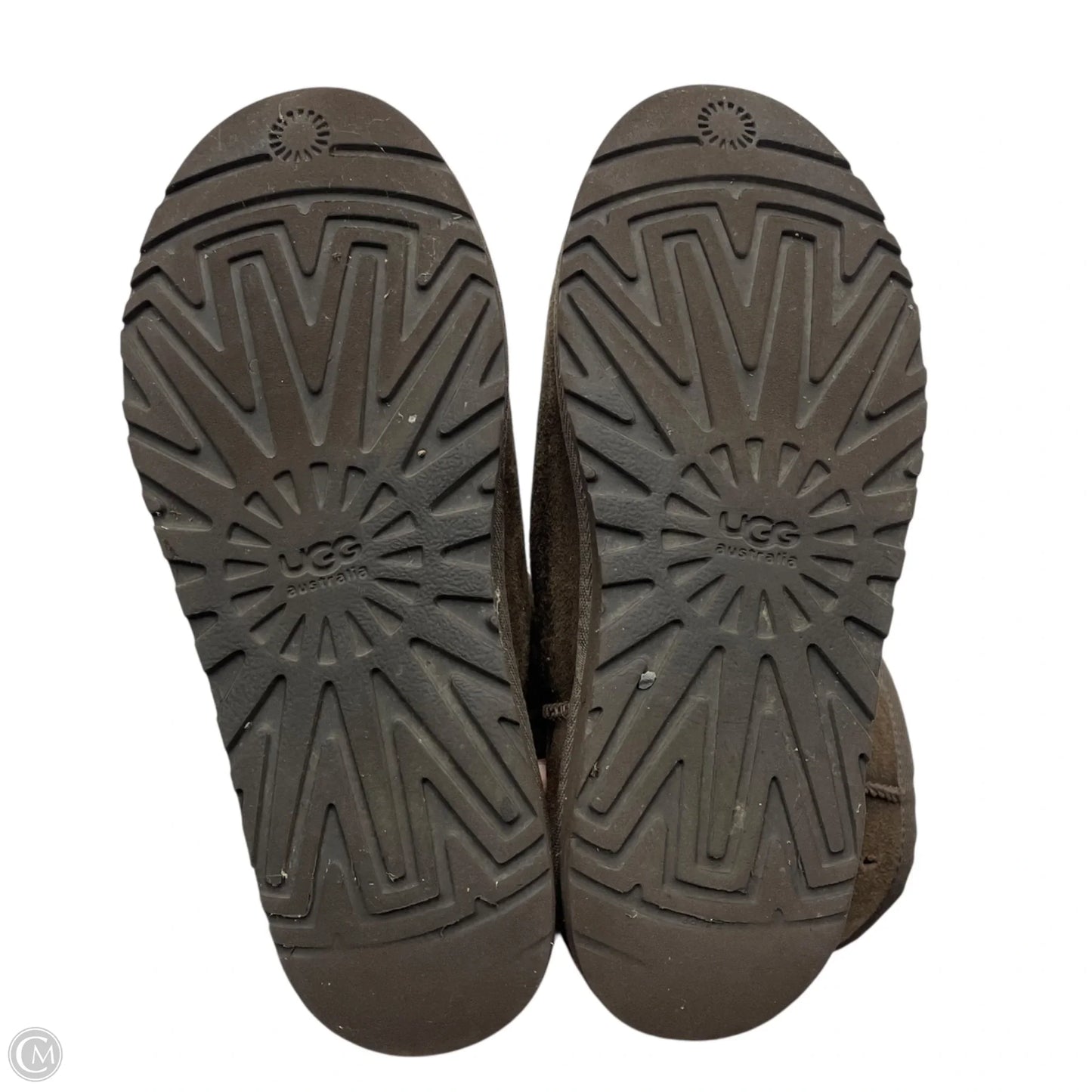 Boots Designer By Ugg In Brown, Size: 5