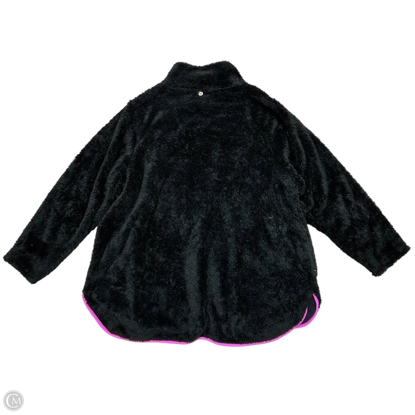 Sweatshirt Crewneck By Livi Active In Black & Purple, Size: 2x