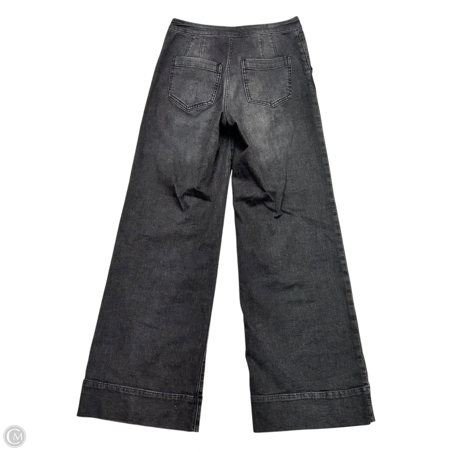 Jeans Wide Leg By Pilcro In Black Denim, Size: 4