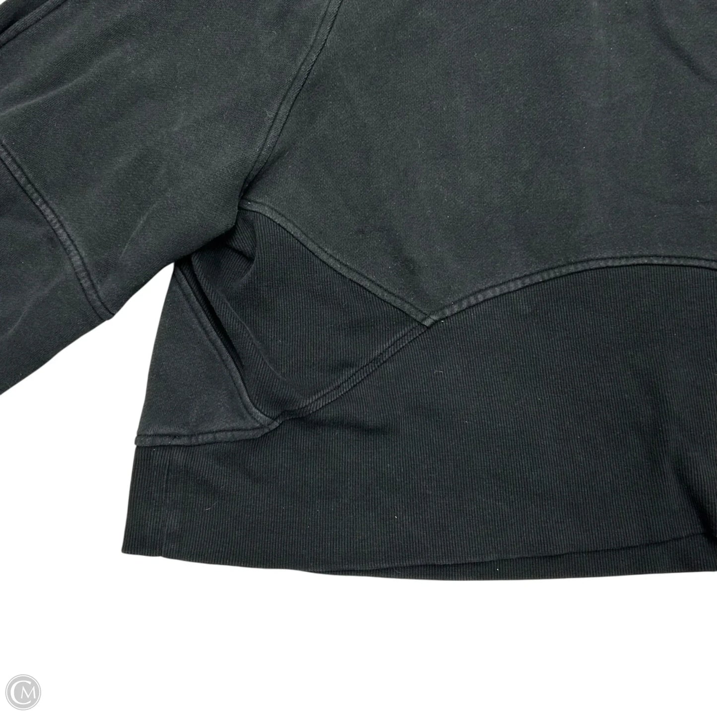 Athletic Sweatshirt Hoodie By Lululemon In Black, Size: M/L
