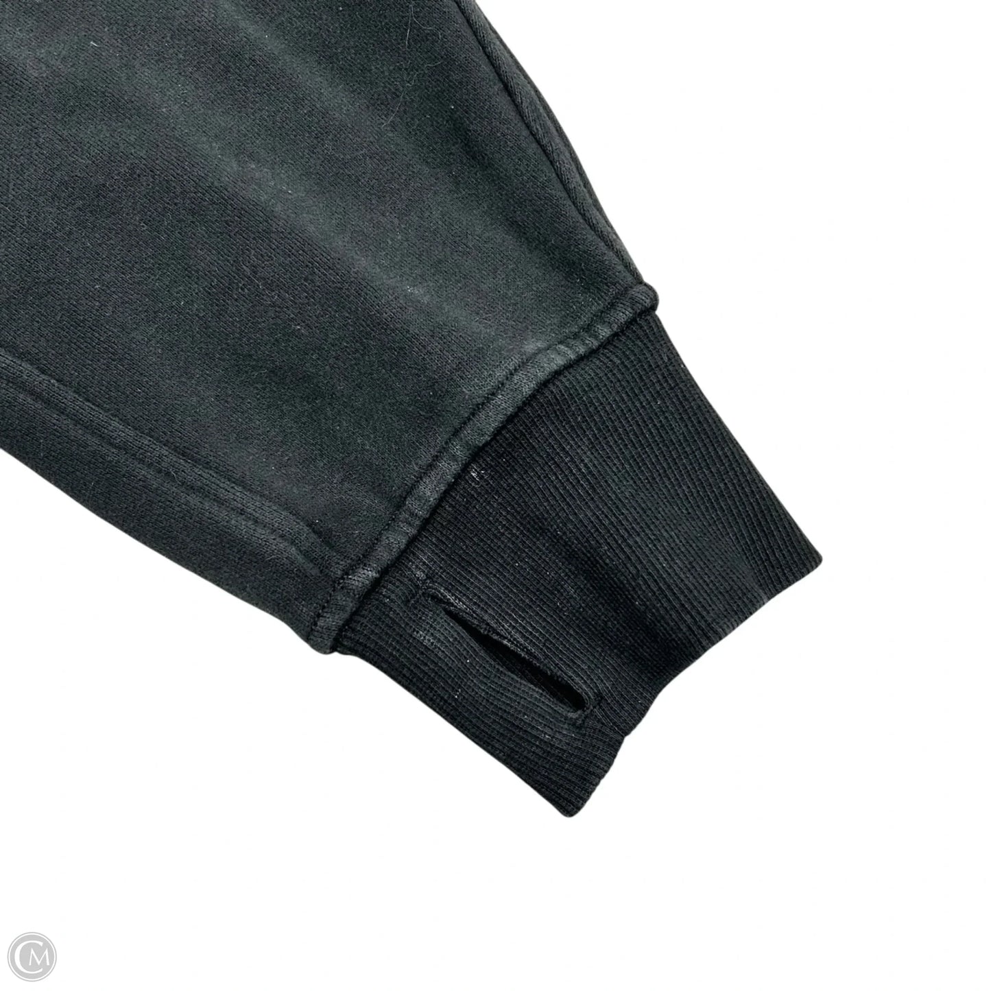 Athletic Sweatshirt Hoodie By Lululemon In Black, Size: M/L