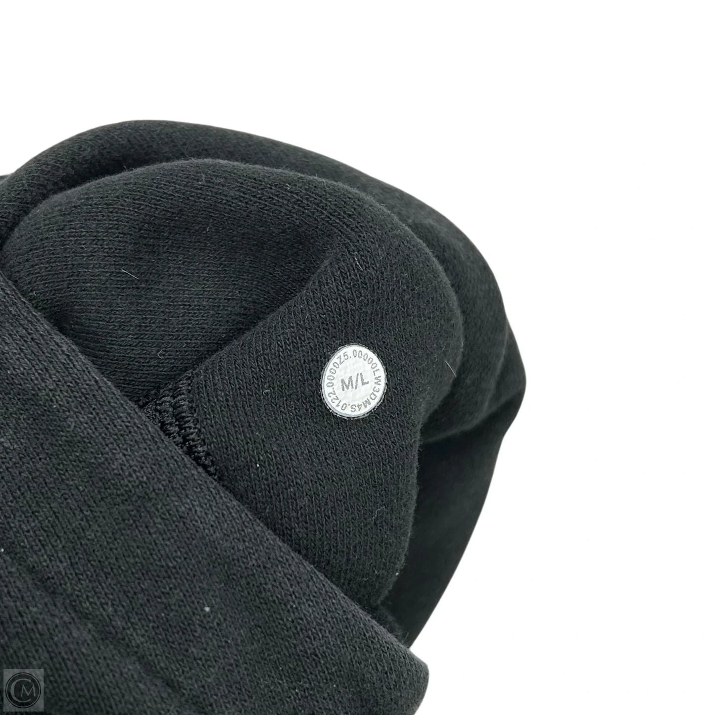 Athletic Sweatshirt Hoodie By Lululemon In Black, Size: M/L