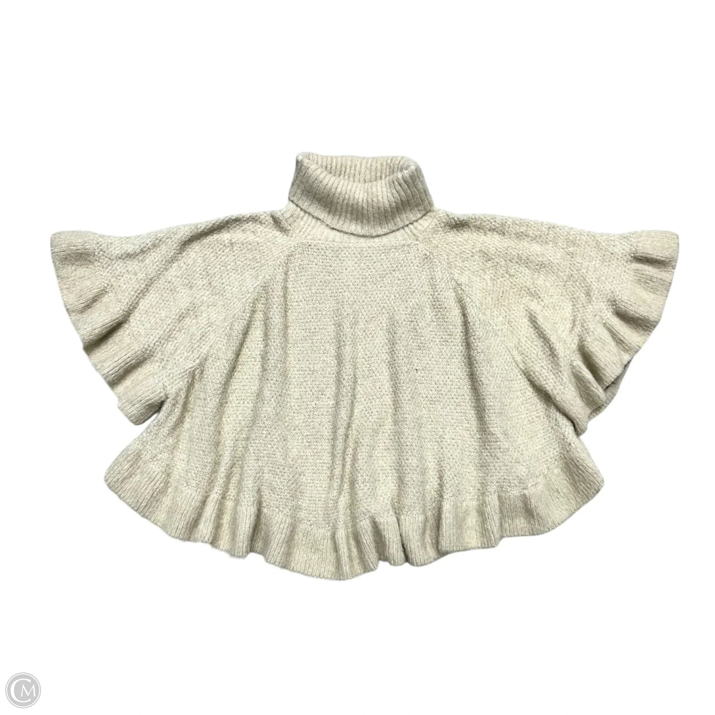 Poncho By Anthropologie In Tan, Size: Osfm