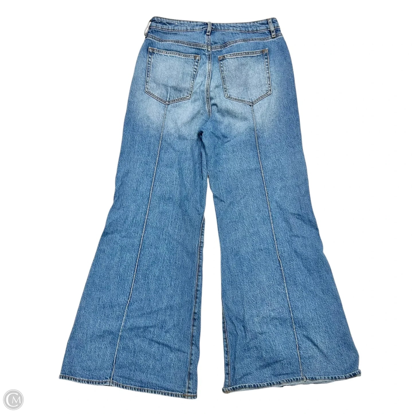 Jeans Wide Leg By Loft In Blue Denim, Size: 8