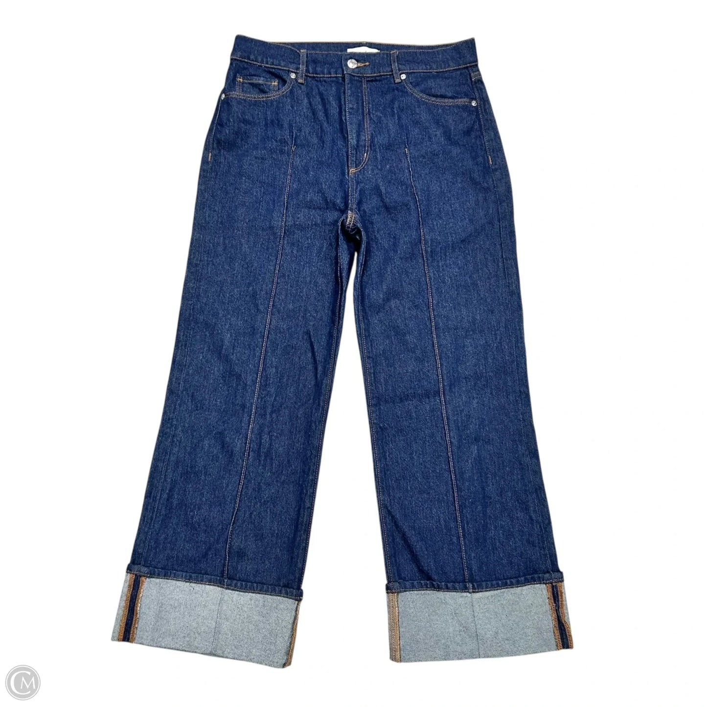 Jeans Wide Leg By Loft In Blue Denim, Size: 4