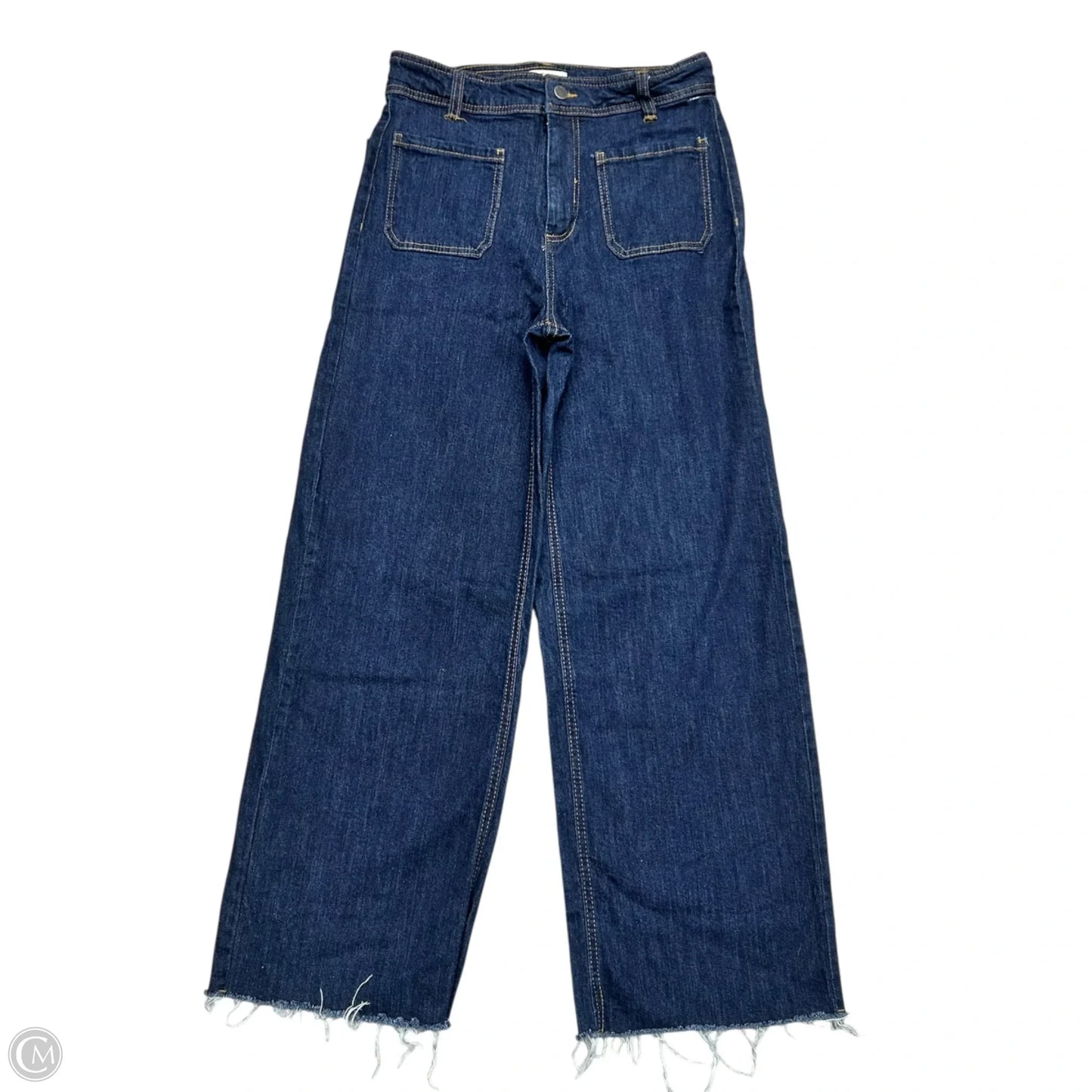 Jeans Straight By Oat In Blue Denim, Size: 8
