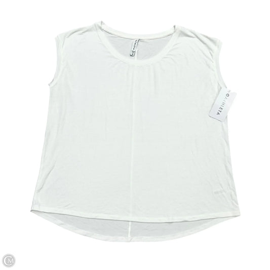 Top Short Sleeve By Athleta In White, Size: 1x