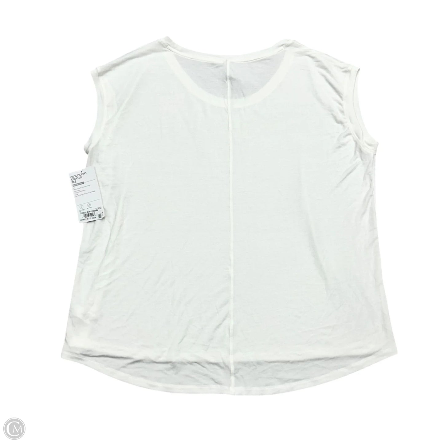 Top Short Sleeve By Athleta In White, Size: 1x