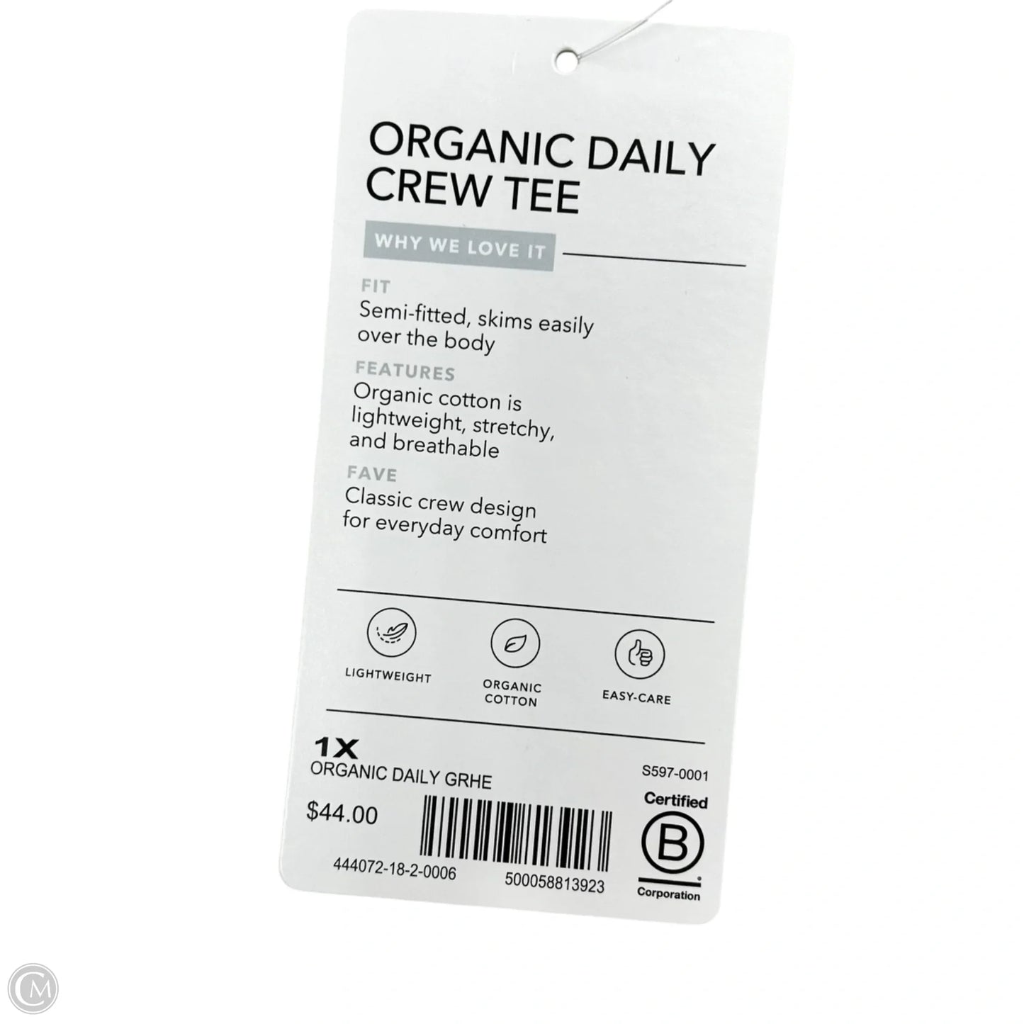 Top Short Sleeve By Athleta In Grey, Size: 1x