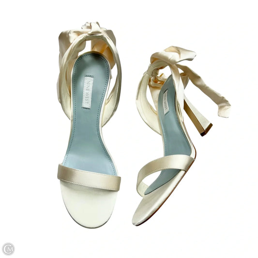 Shoes Heels Block By Nine West In Ivory, Size: 8