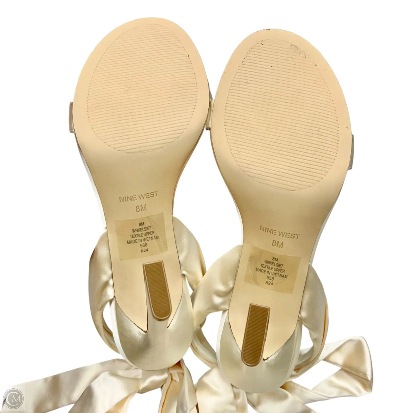 Shoes Heels Block By Nine West In Ivory, Size: 8