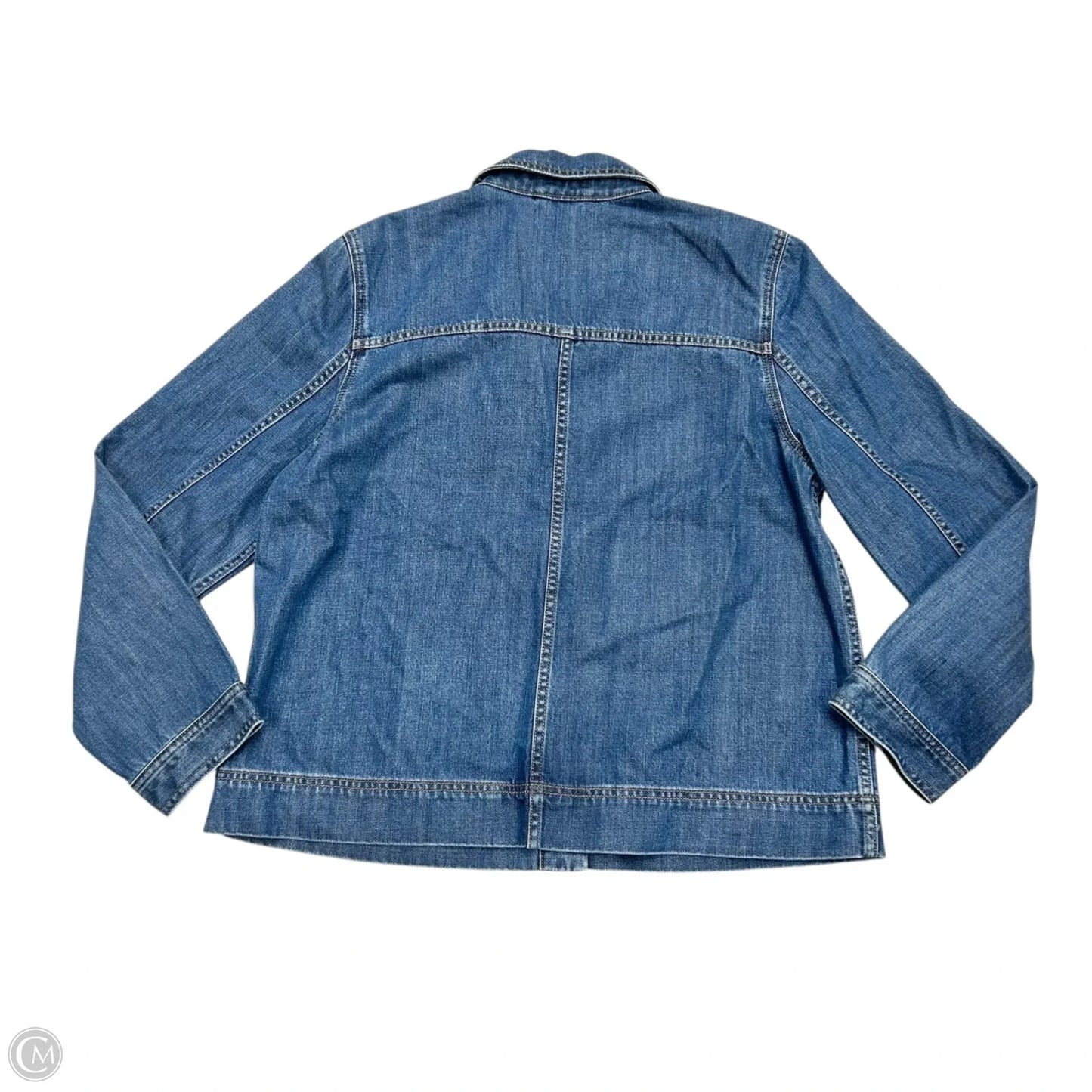 Jacket Denim By Madewell In Blue Denim, Size: L