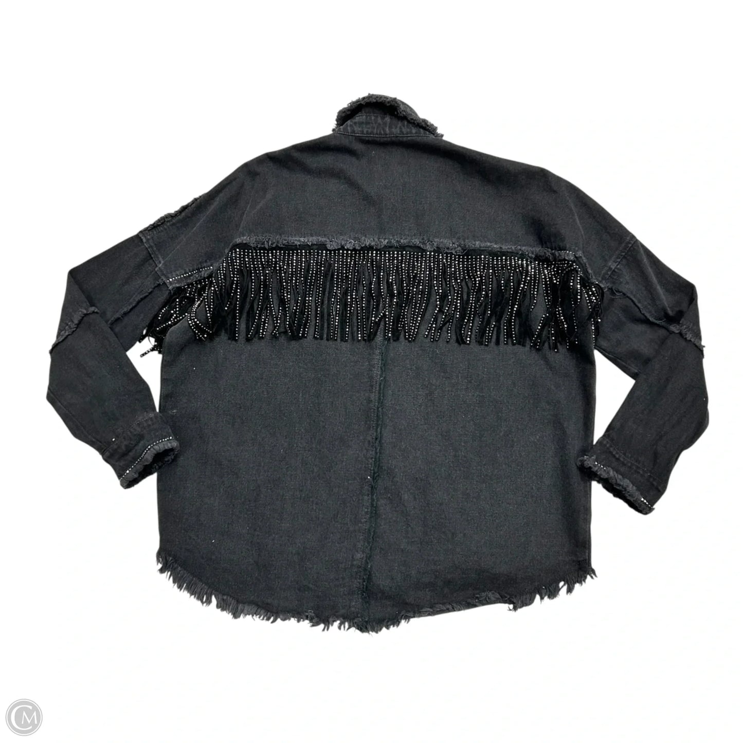 Jacket Denim By Zara In Black Denim, Size: Xs