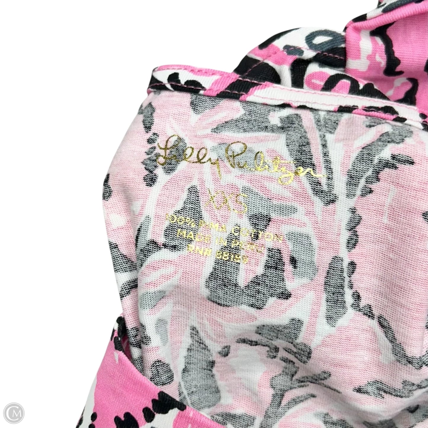 Dress Designer By Lilly Pulitzer In Black & Pink, Size: Xxs