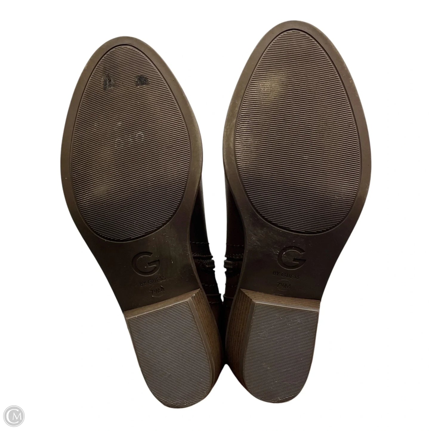 Boots Ankle Heels By G By Guess In Brown, Size: 7.5