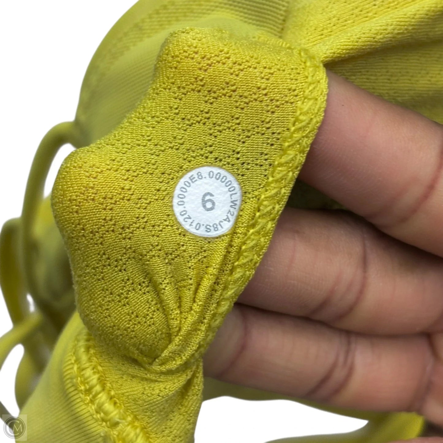 Athletic Bra By Lululemon In Chartreuse, Size: S