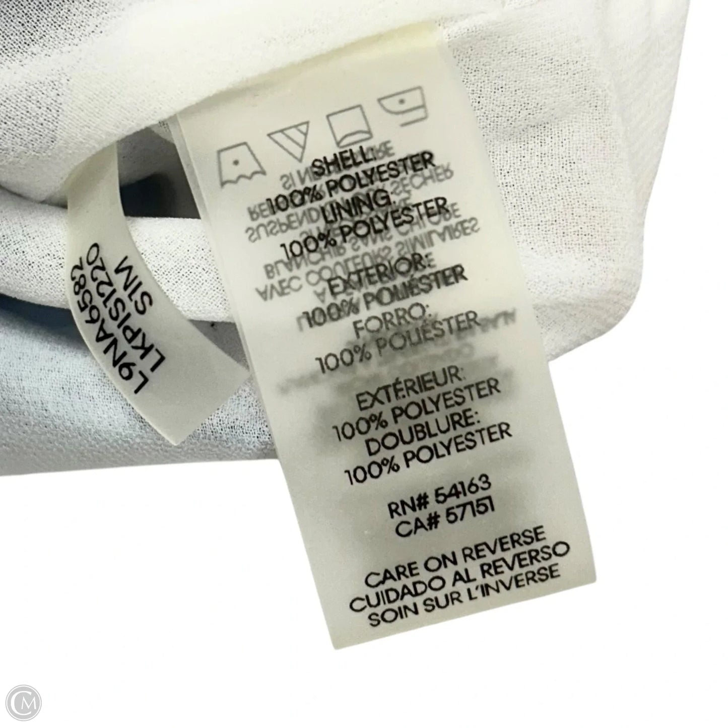 Top Sleeveless Designer By Karl Lagerfeld In Blue & White, Size: S