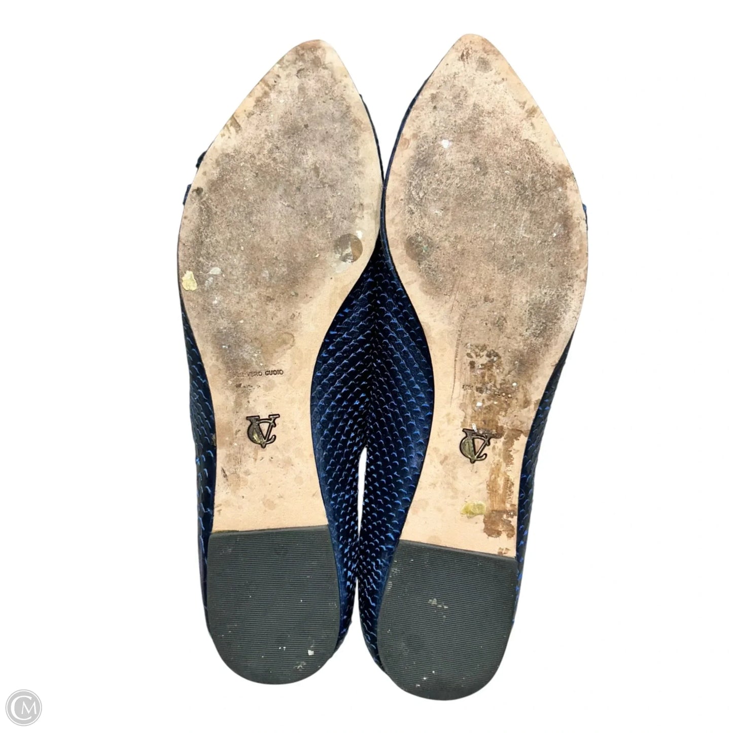 Shoes Flats By Vc Signature In Blue, Size: 10